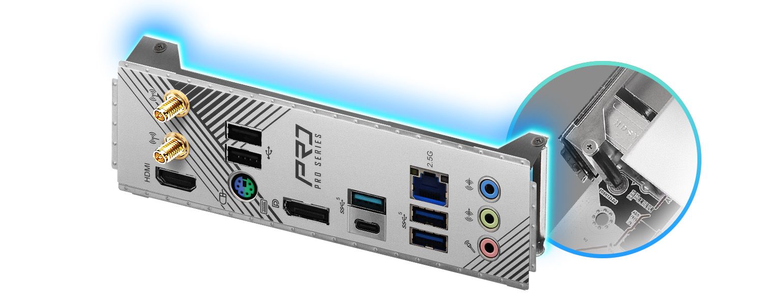 Pre-Installed IO Shield